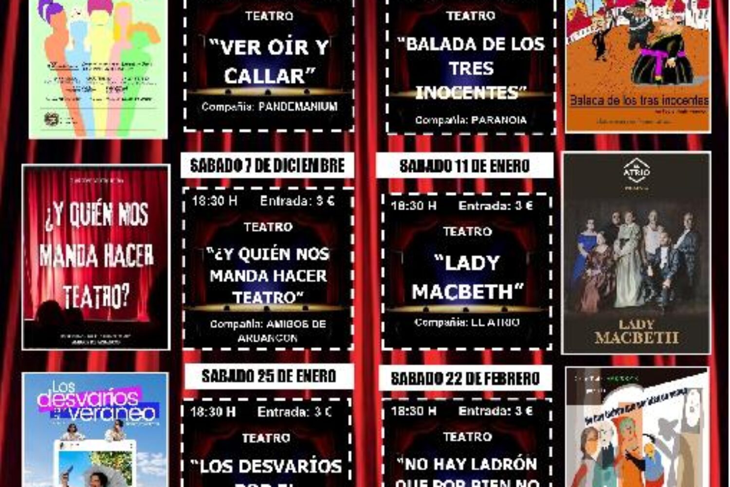 COMIENZA LA EDICIÓN 8ª DEL CERTAMEN DE TEATRO AFICIONADO VILLA DE ARBANCON