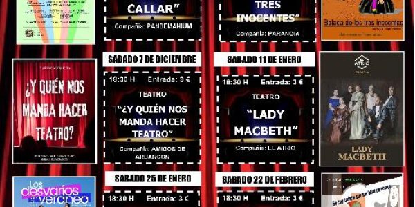 COMIENZA LA EDICIÓN 8ª DEL CERTAMEN DE TEATRO AFICIONADO VILLA DE ARBANCON
